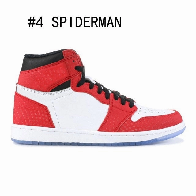 1s basketball shoes high mid top Gym red SPIDERMAN UNC TURBO GREEN Court Purple banned NYC TO PARIS PHANTOM 1 men sport sneakers