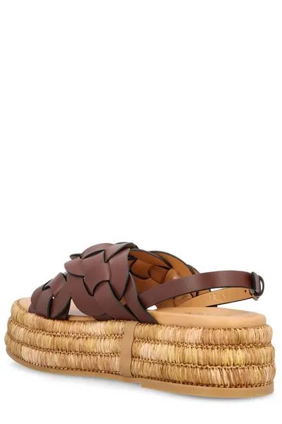 Ruched Sandals 45MM WOVEN SANDALS