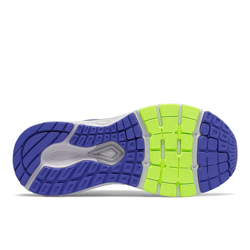 880v7 - Steel with Pacific Blue and Lime - Kids Glycerin 20 Running Shoes
