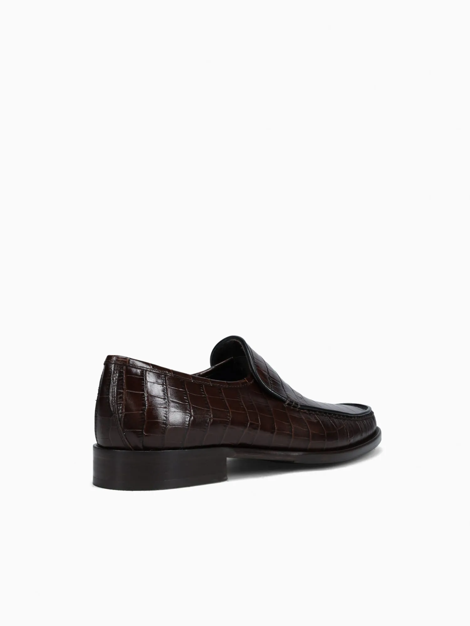 9045 T.moro Vitello Croco Florsheim Loafers