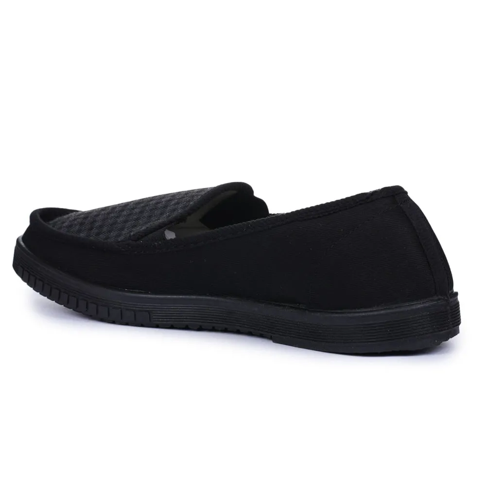 A-HA Black Casual Non Lacing Shoes For Men WALKER-E By Liberty Sky Casual Shoes