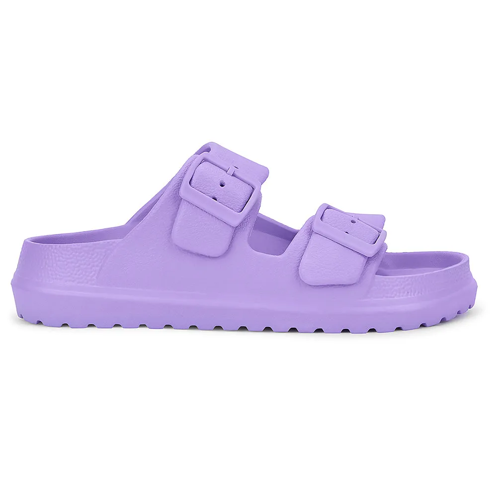 Brador Sandals A-HA Purple Casual Flat Sandal For Women EASYPRO By Liberty