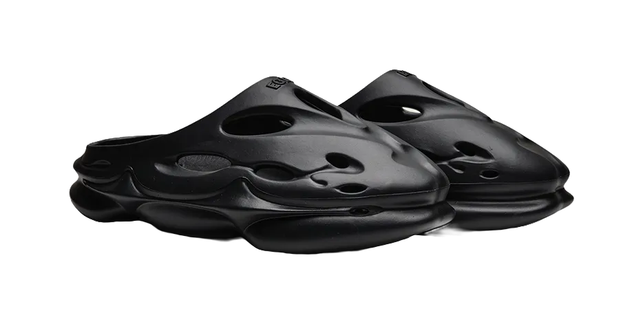 Faux Fur Slide Slippers EQLZ EQUALIZER 1100 Slide Slippers Unisex Black Panther