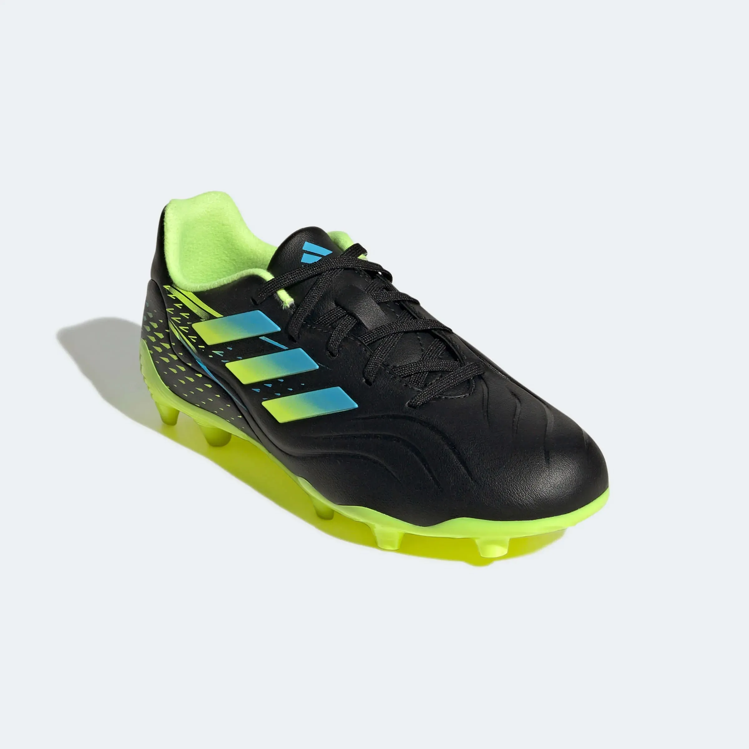 adidas Kids Copa Sense.3 FG J - Black-Solar Yellow Genuine Leather Boots
