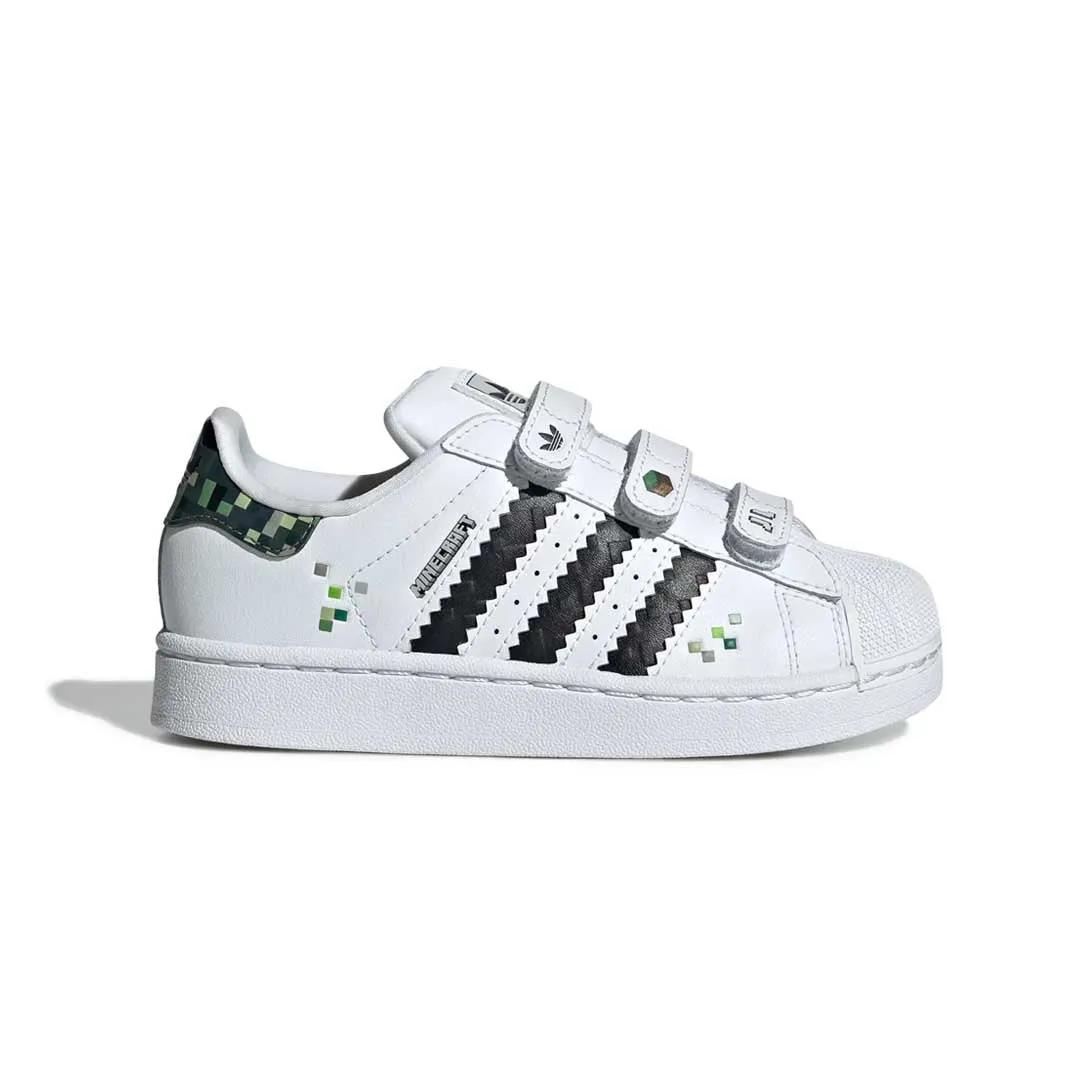 Adidas Rocker Bottom Shoes adidas - Kids' (Preschool) adidas Superstar II x Minecraft Comfort Closure Shoes (JQ8748)