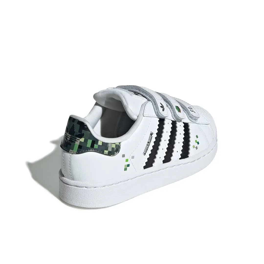 adidas - Kids' (Preschool) adidas Superstar II x Minecraft Comfort Closure Shoes (JQ8748) Adidas Running Shoes Ultra Boost