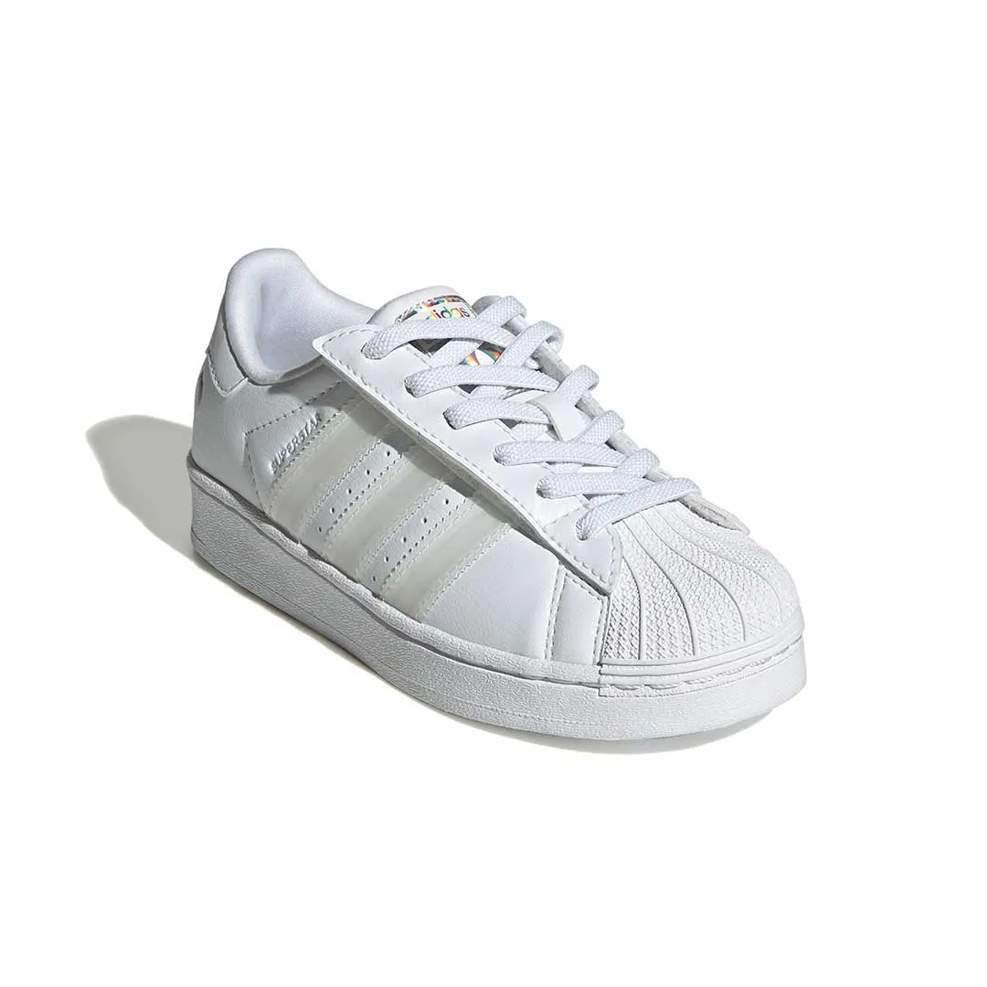 adidas - Kids' (Preschool) Superstar LED Lights Comfort Closure Elastic Lace Shoes (JQ6419) Street Shoes Adidas