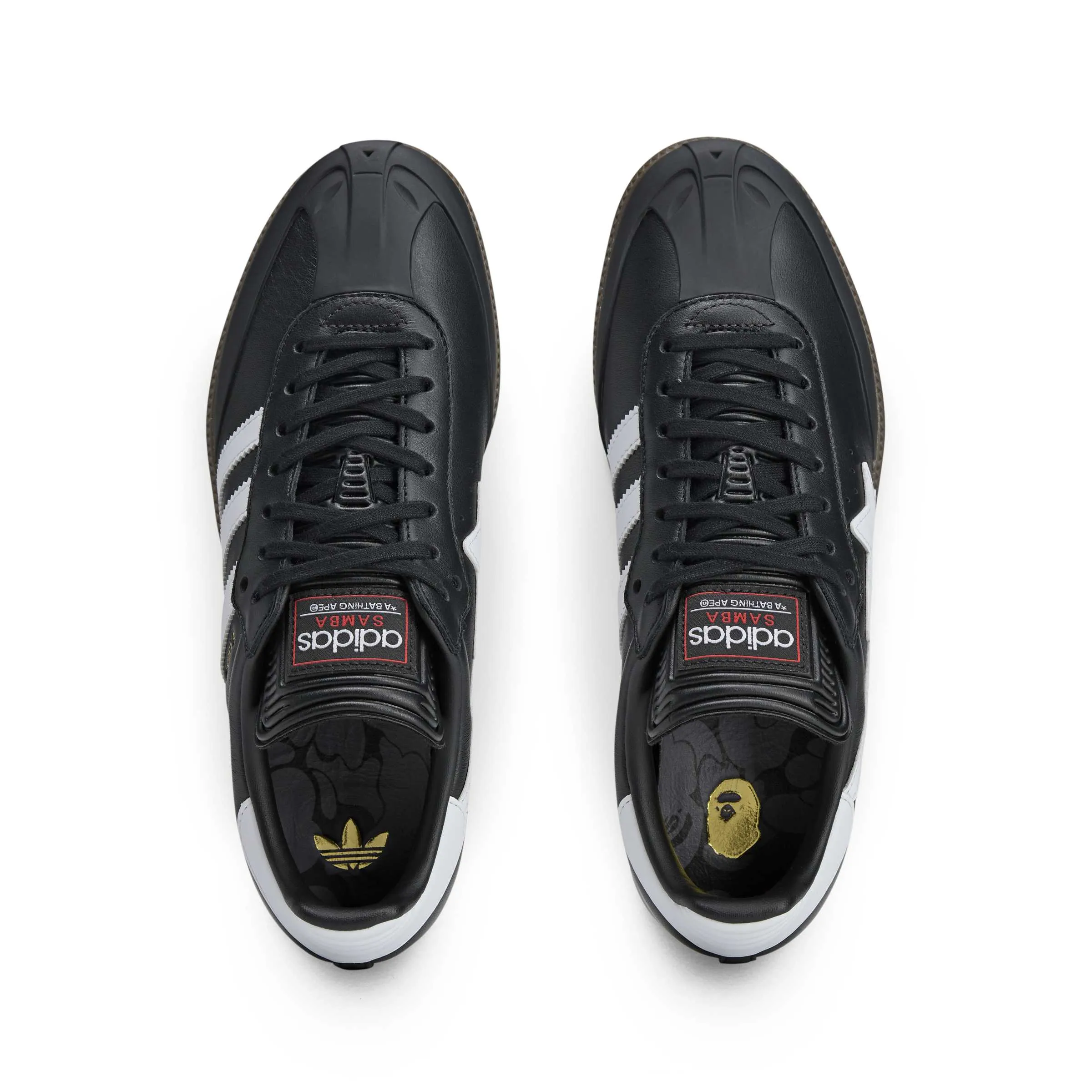 Adidas Y3 Yohji Yamamoto Shoes ADIDAS SAMBA BAPE CBLACK/FTWWHT/GUM5 JR9246