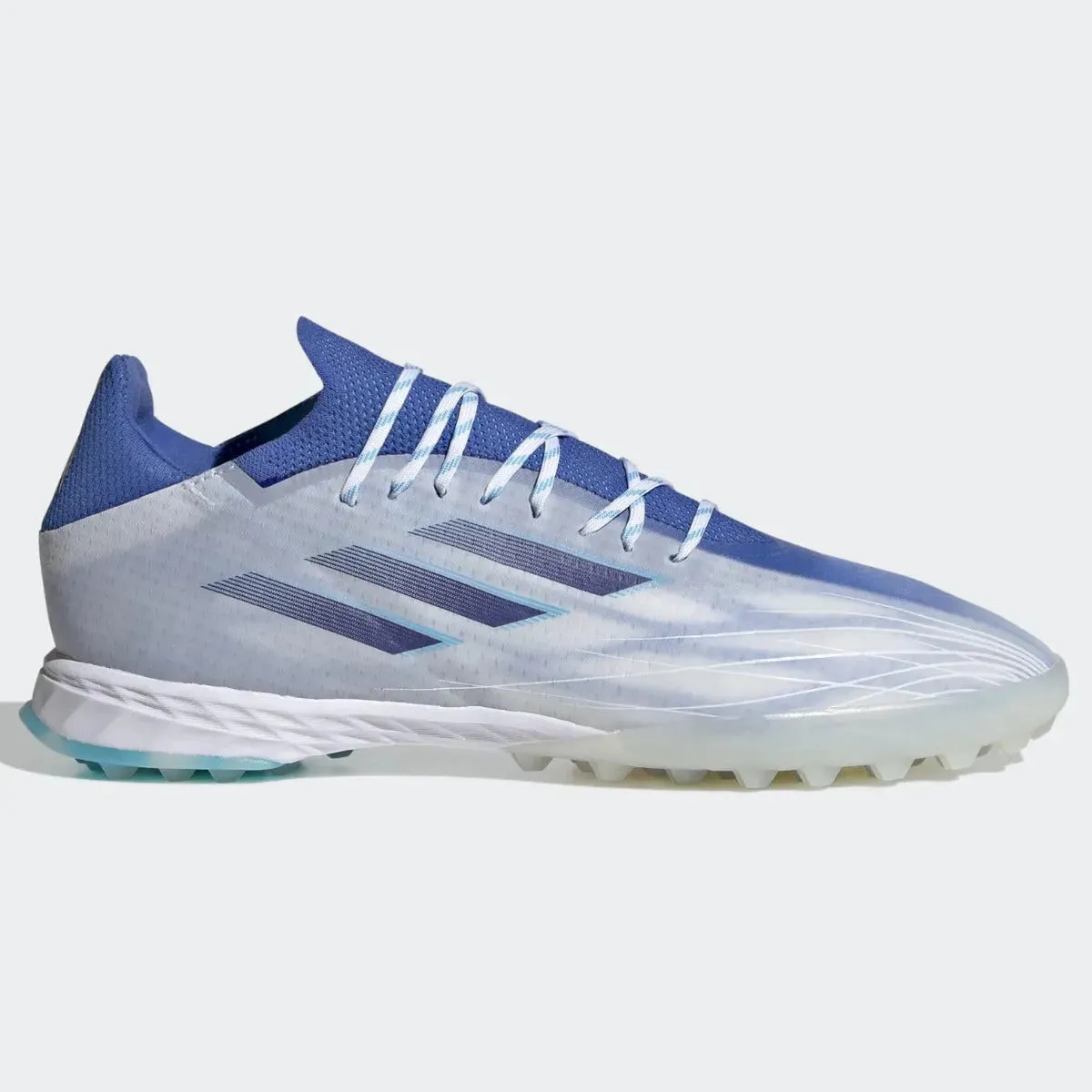adidas X Speedflow .1 Turf - White-Blue Adidas Torsion Super Shoes