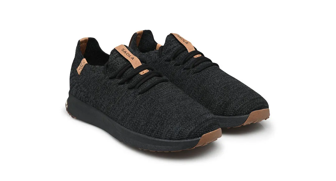Tsavo M 2.0 Wool Black - Steel Grey Koio Sneakers