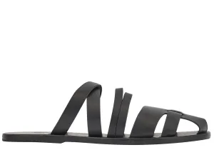 Pericles Black Sandals Wedges