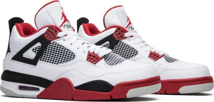 High Top Basketball Shoe Nike Air Jordan 4 Retro 'Fire Red' 2012 Basketball Men Sale