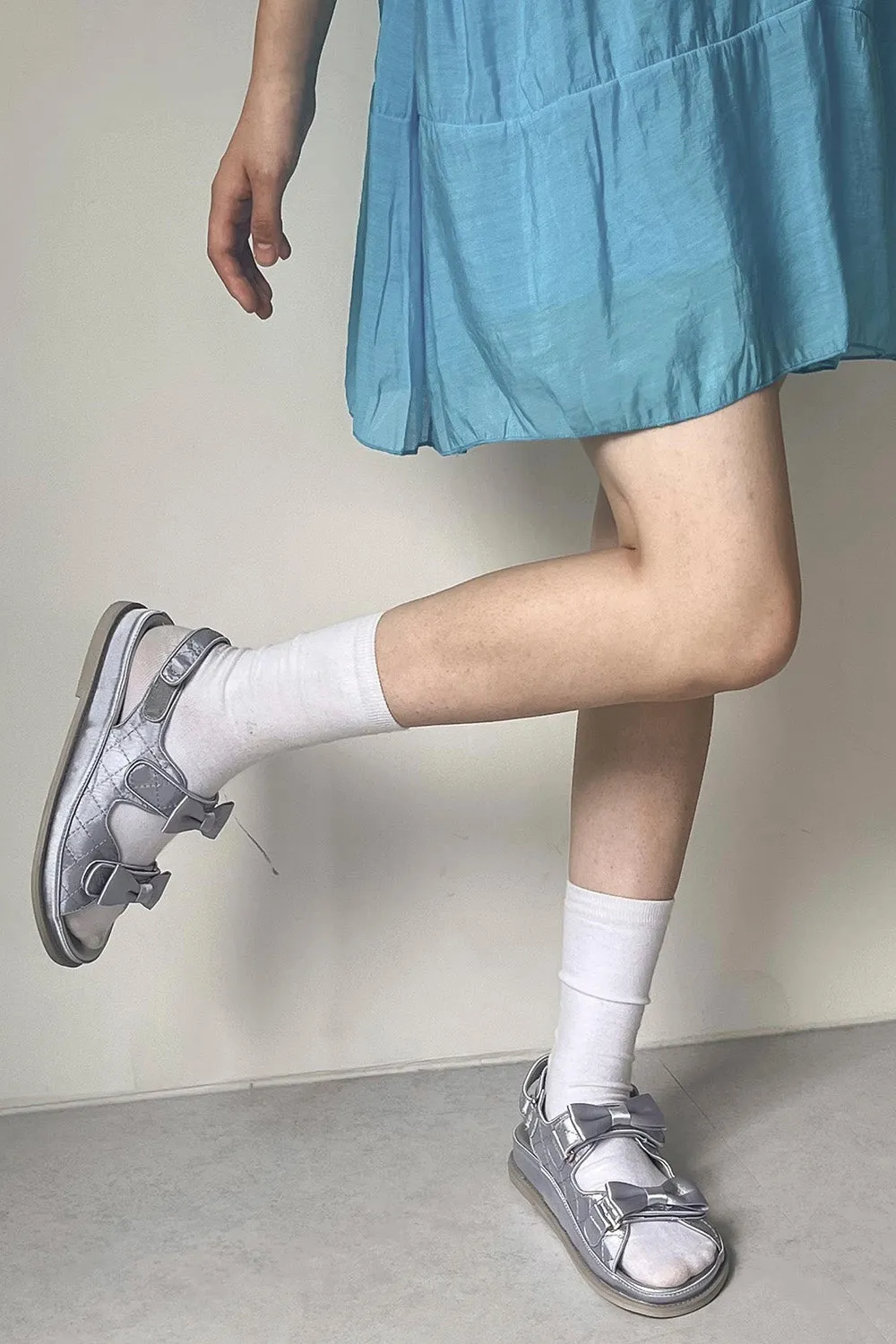 Quilted Sandals w/Bows Walking Sandals With Arch Support