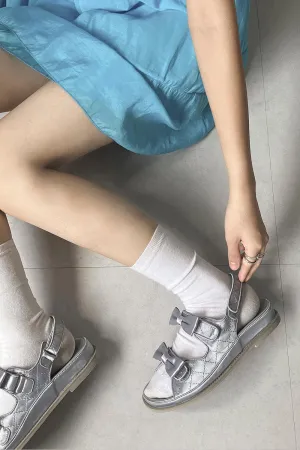 Quilted Sandals w/Bows Best Sandals All Inclusive Resorts