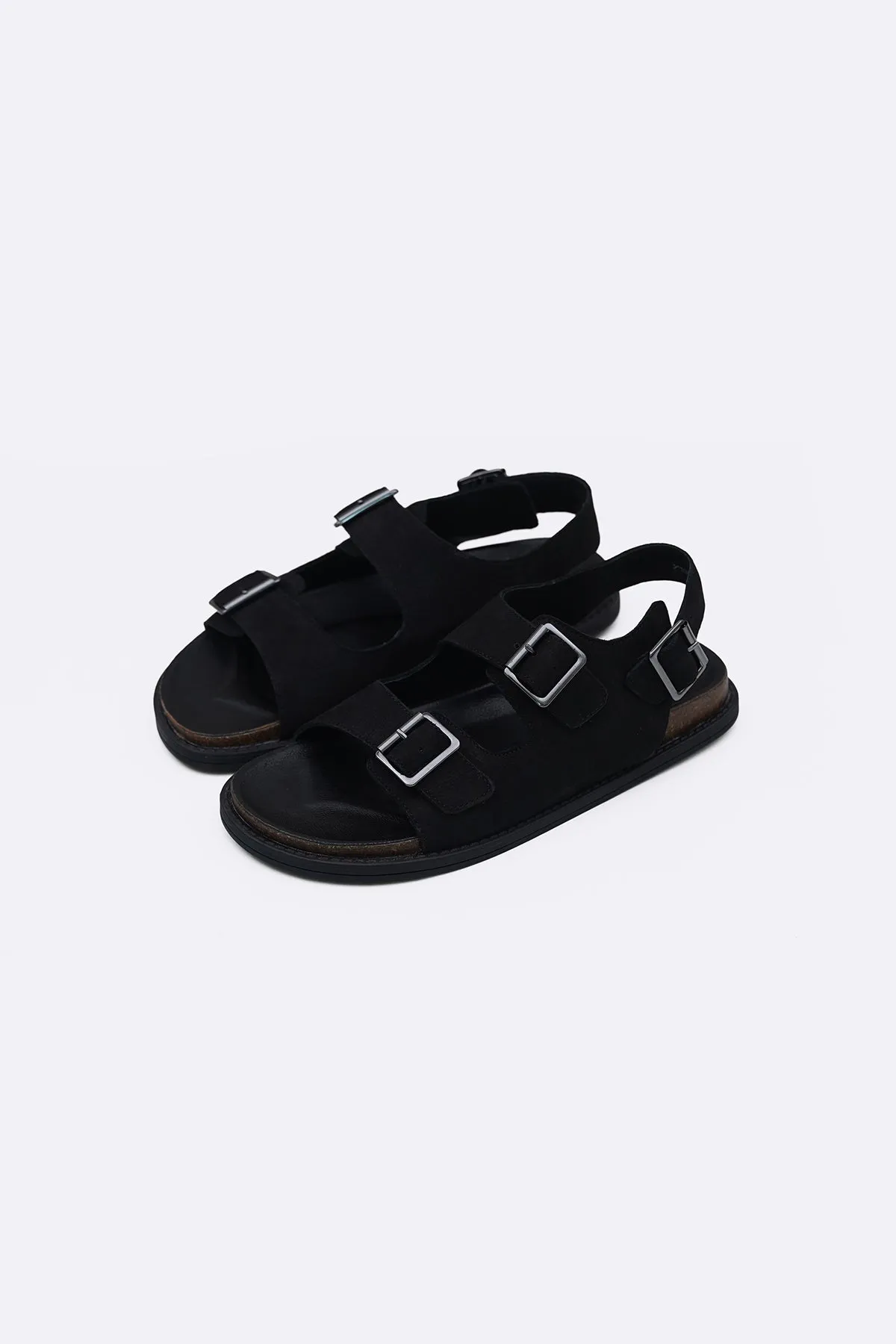 Sandals Rubber DOUBLE STRAP LEATHER SANDALS