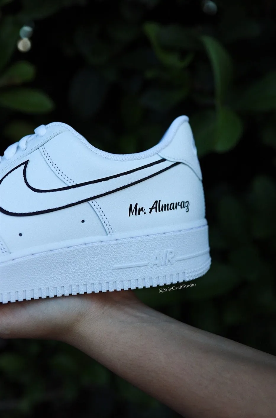 AF1 Groom Outline Nike Cleats Shoes