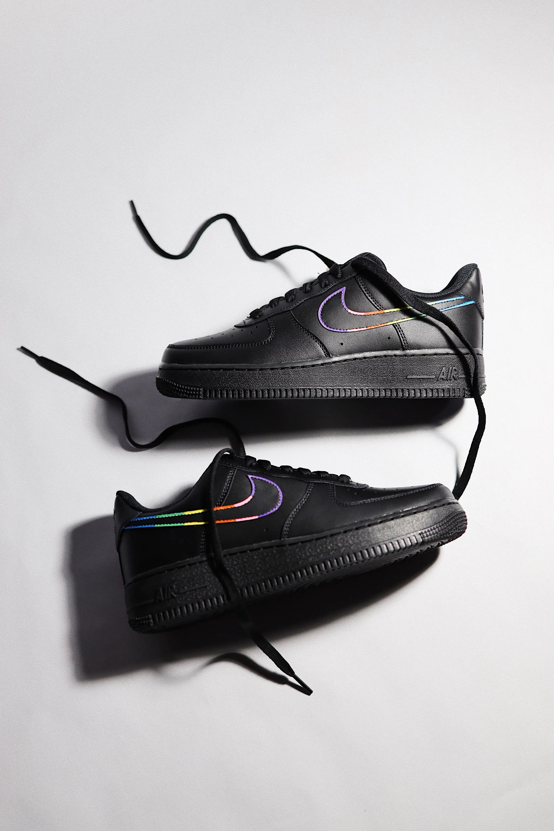 AF1 Rainbow Outline Baltimore Ravens Nike Shoes