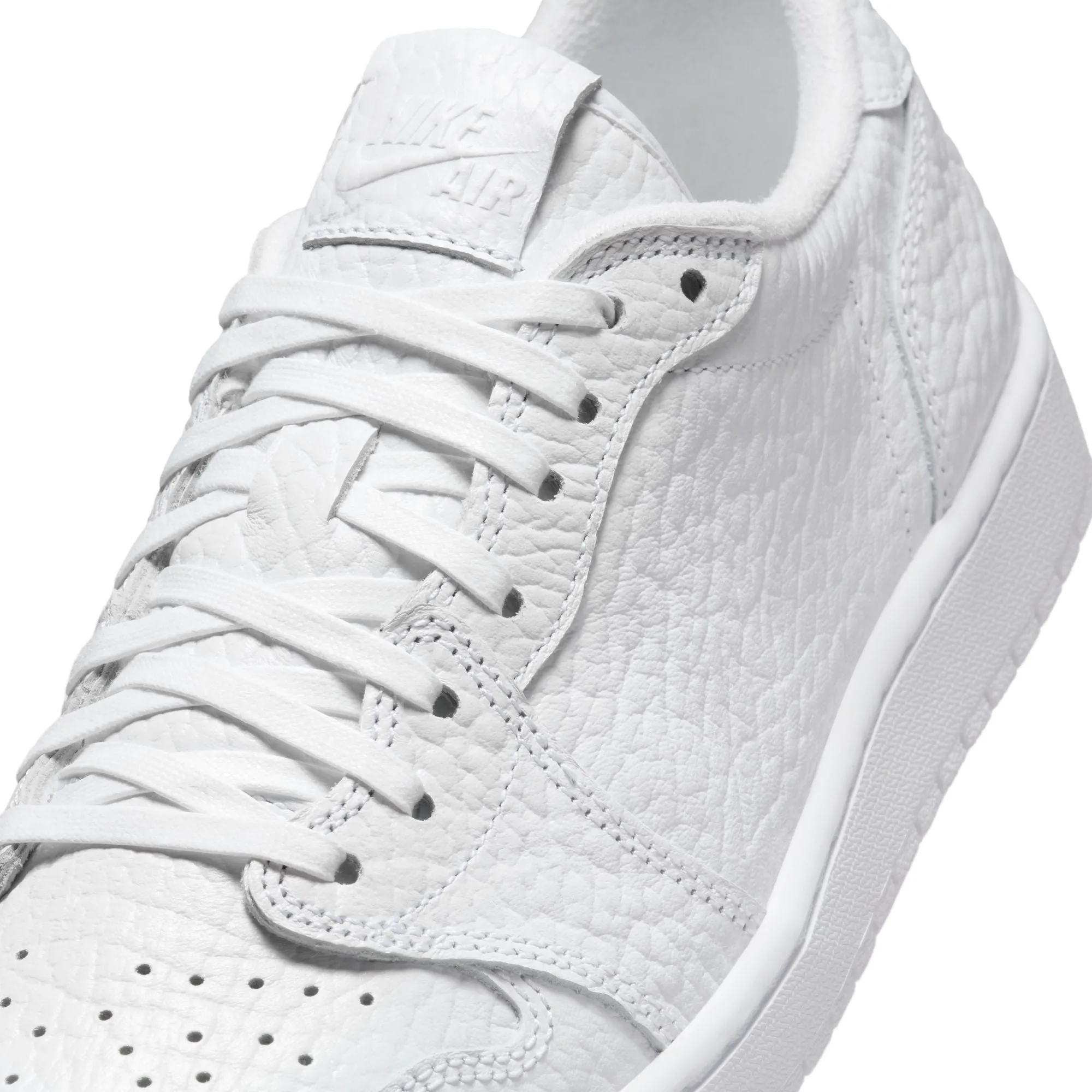 Air Jordan 1 Retro Low Men's No-Swoosh White/white-white 872782-100 Nike Newest Shoes