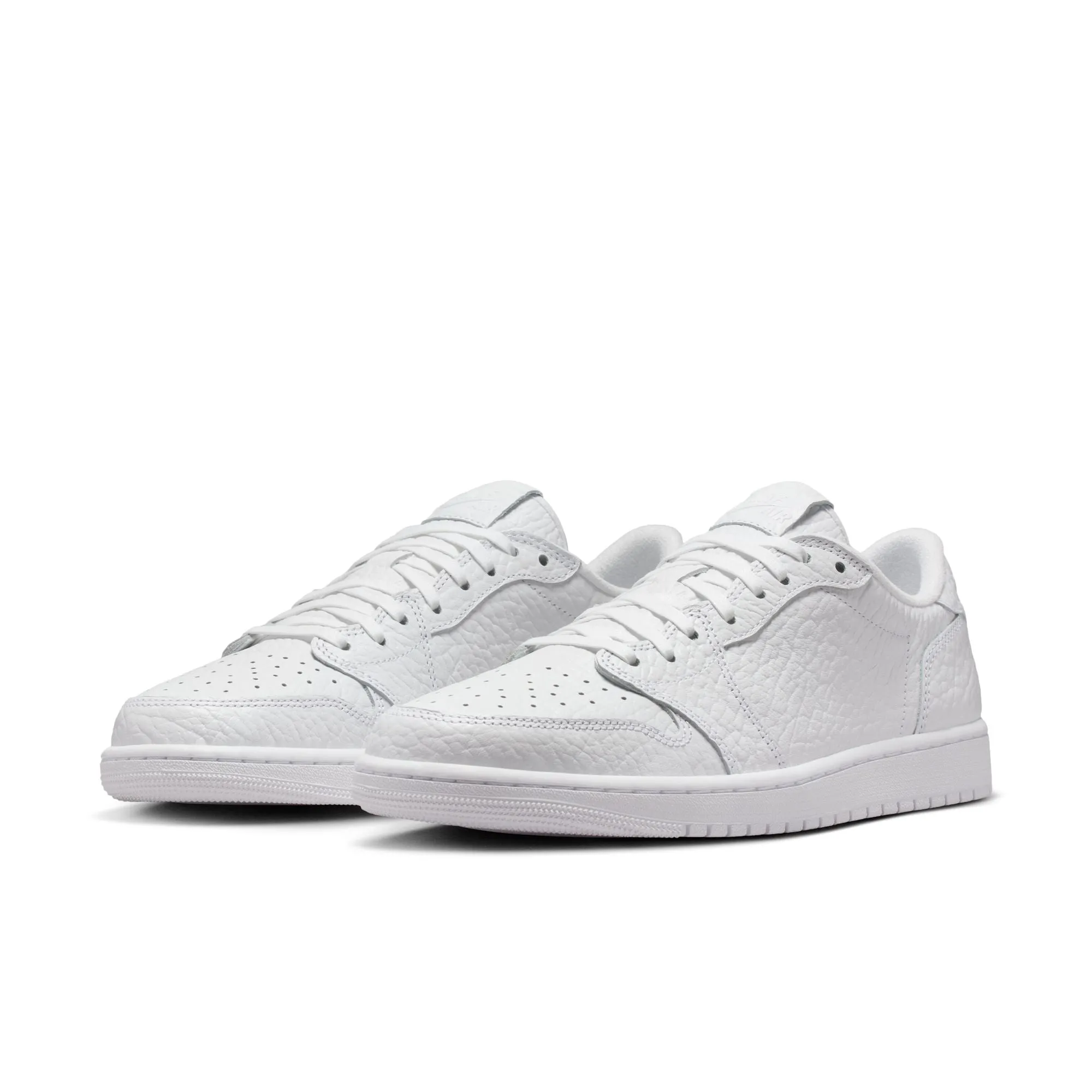 Nike Shoes With Laces Air Jordan 1 Retro Low Men's No-Swoosh White/white-white 872782-100