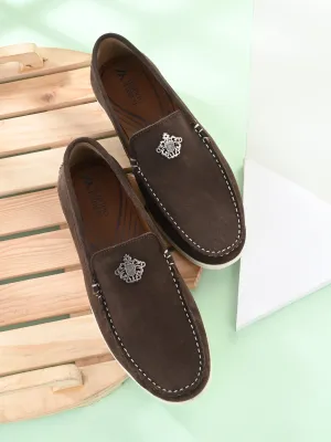 Blakc Loafers Alberto Torresi Occasional Wear Genuine Suede Leather Loafers For Men