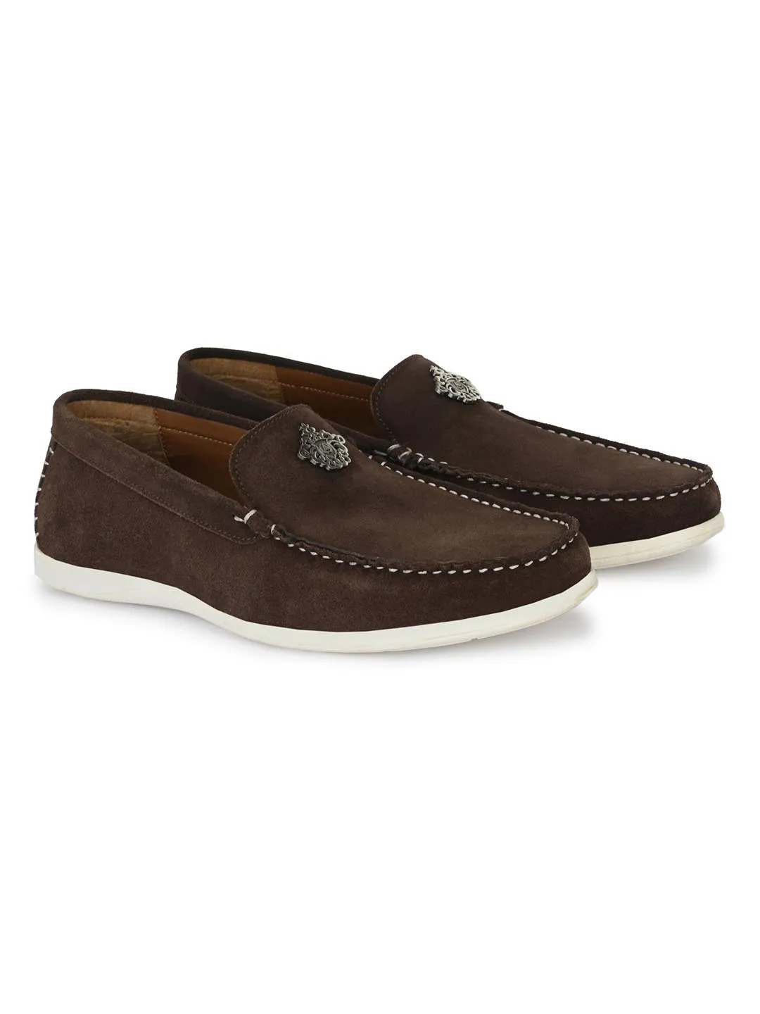 Eddie Bauer Loafers Alberto Torresi Occasional Wear Genuine Suede Leather Loafers For Men