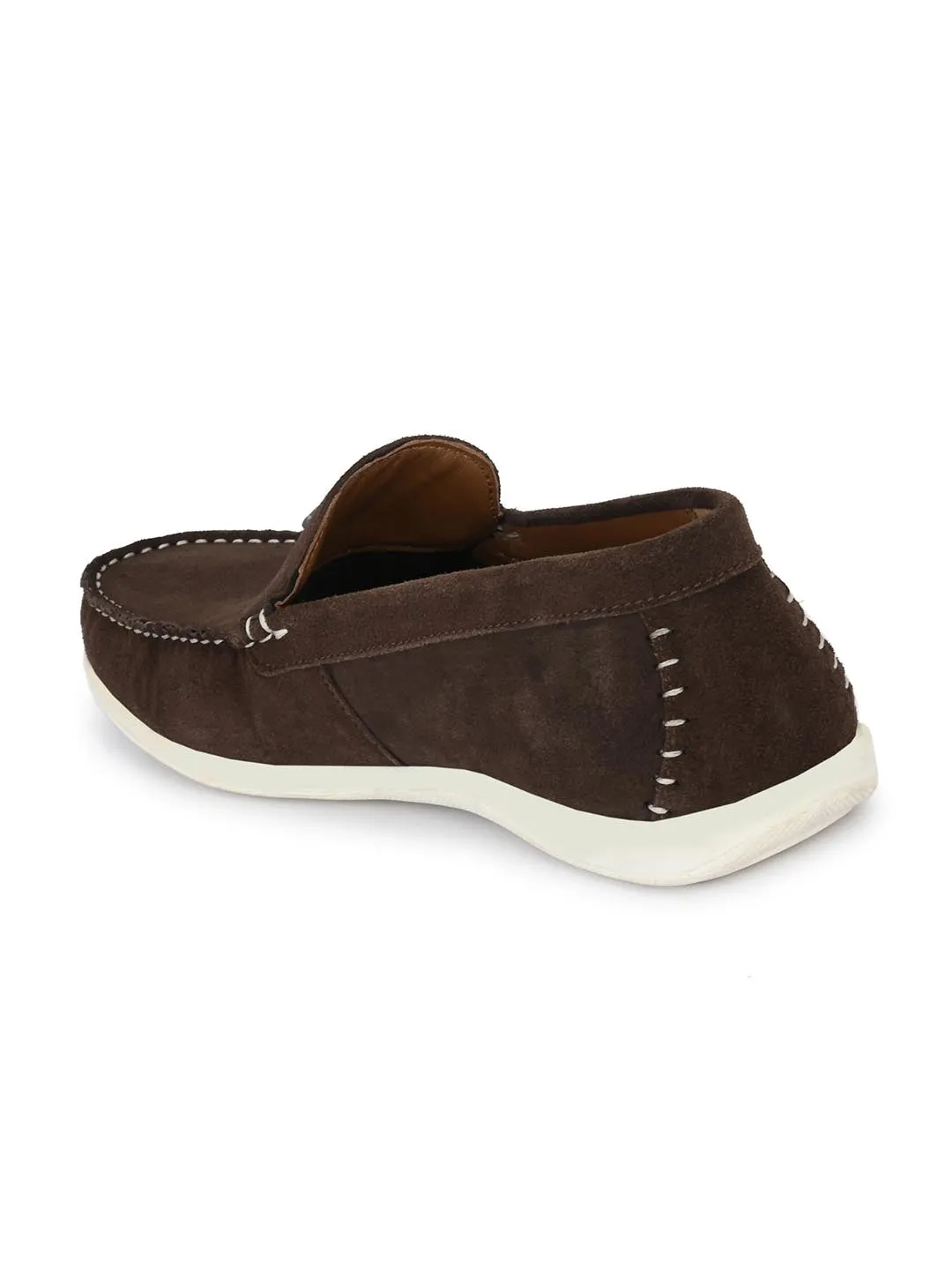 Alberto Torresi Occasional Wear Genuine Suede Leather Loafers For Men Chunky Loafers With Socks