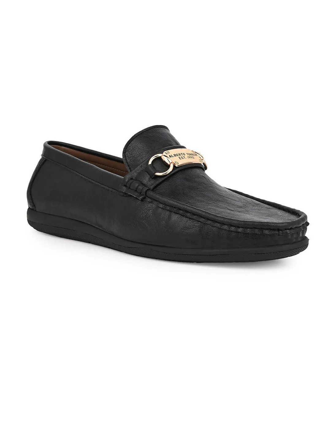Alberto Torresi Twisty Series 531 Full Flex Rubber Sole Slip In Black Casual Loafers Loafers Rubber Horsebit