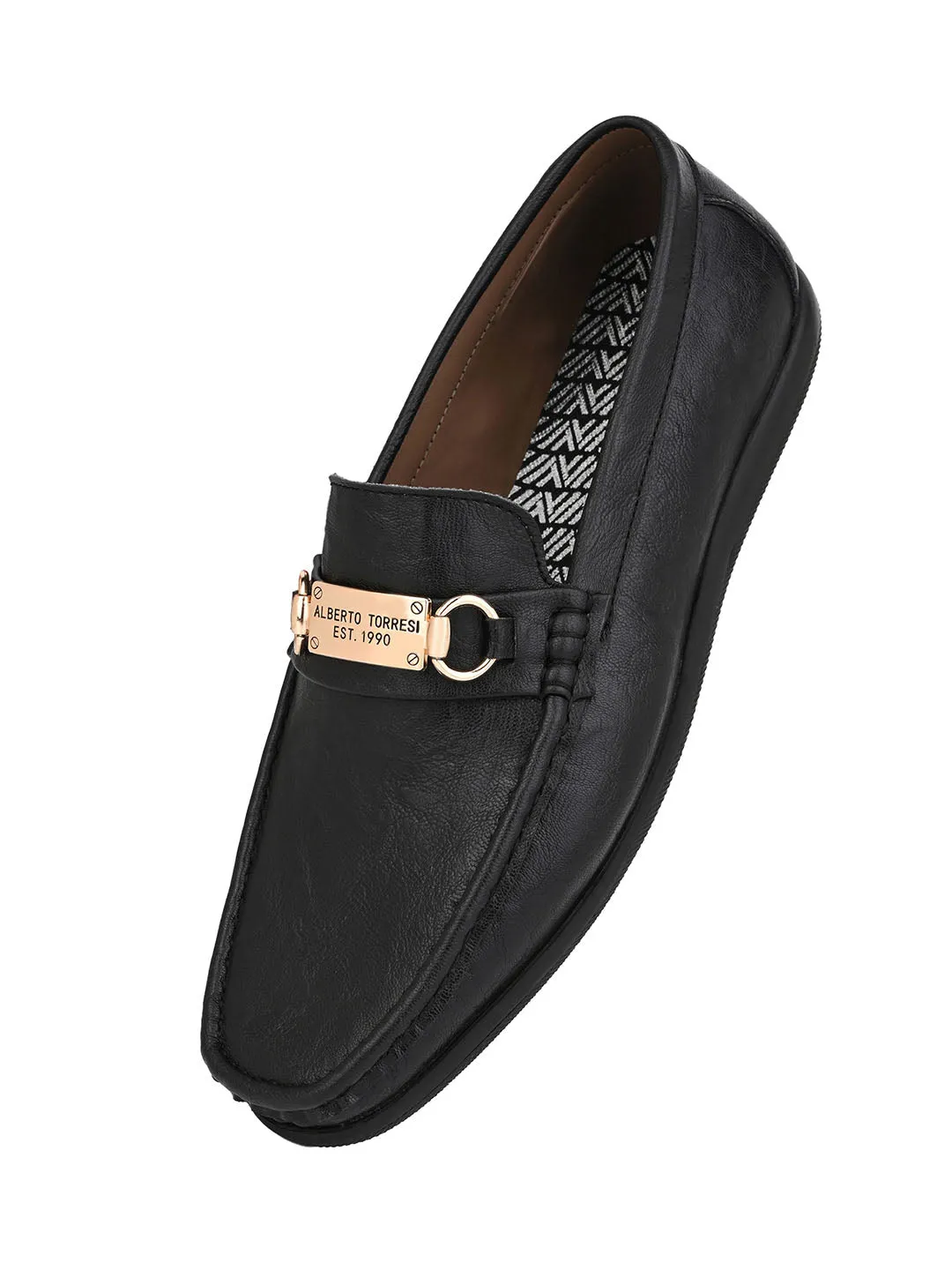 Alberto Torresi Twisty Series 531 Full Flex Rubber Sole Slip In Black Casual Loafers Loafers With Shorts And Socks
