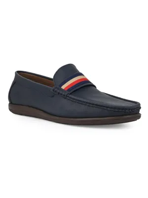Loafers With A Dress Alberto Torresi Twisty Series 532 Full Flex Rubber Sole Slip In Blue Casual Loafers