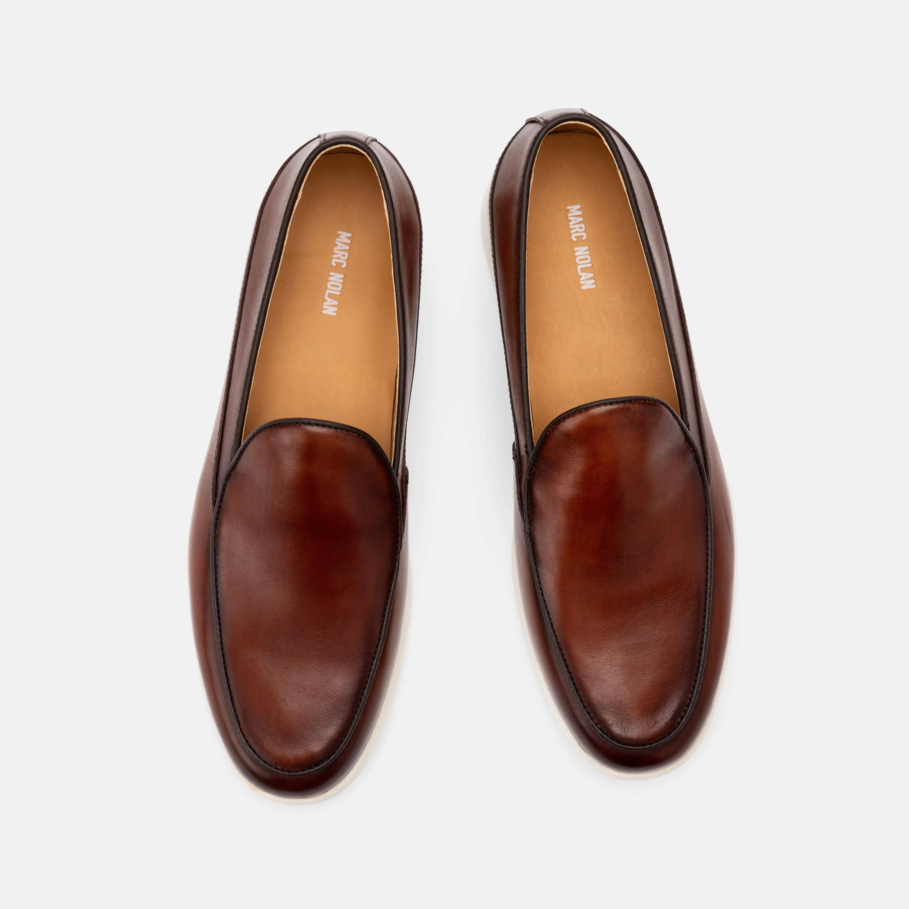 Rachel Zoe Loafers Alessandro Mahogany Leather Venetian Loafers