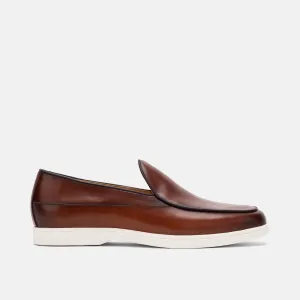 Classic Loafers Alessandro Mahogany Leather Venetian Loafers