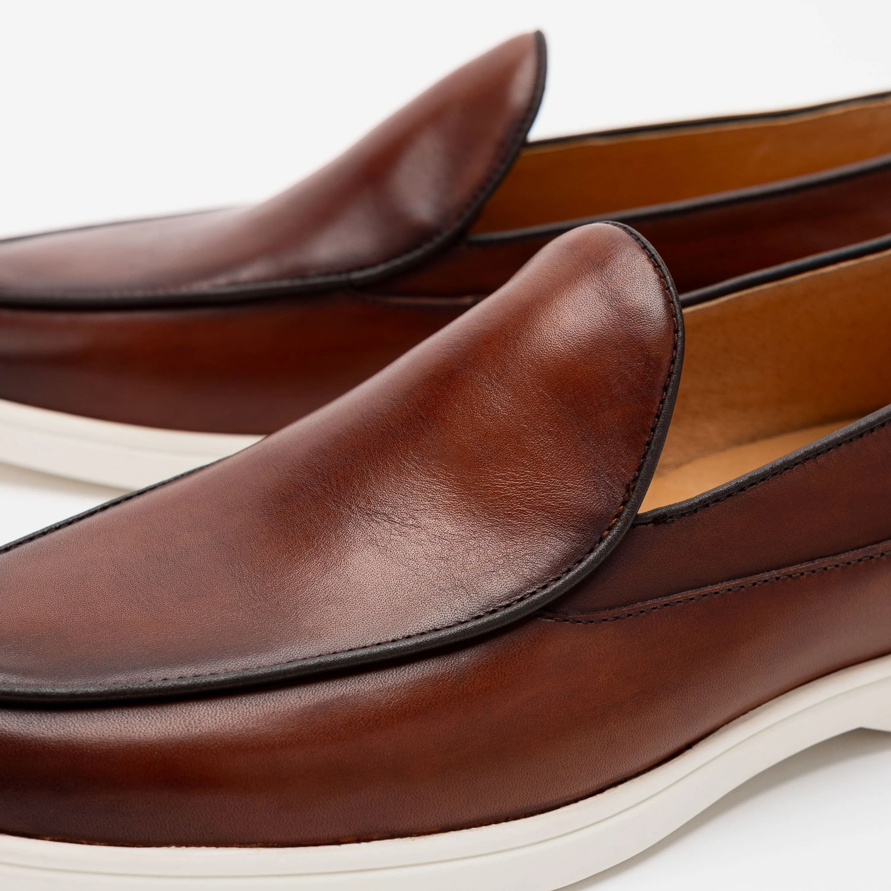 Loafers With Dress Pants Alessandro Mahogany Leather Venetian Loafers