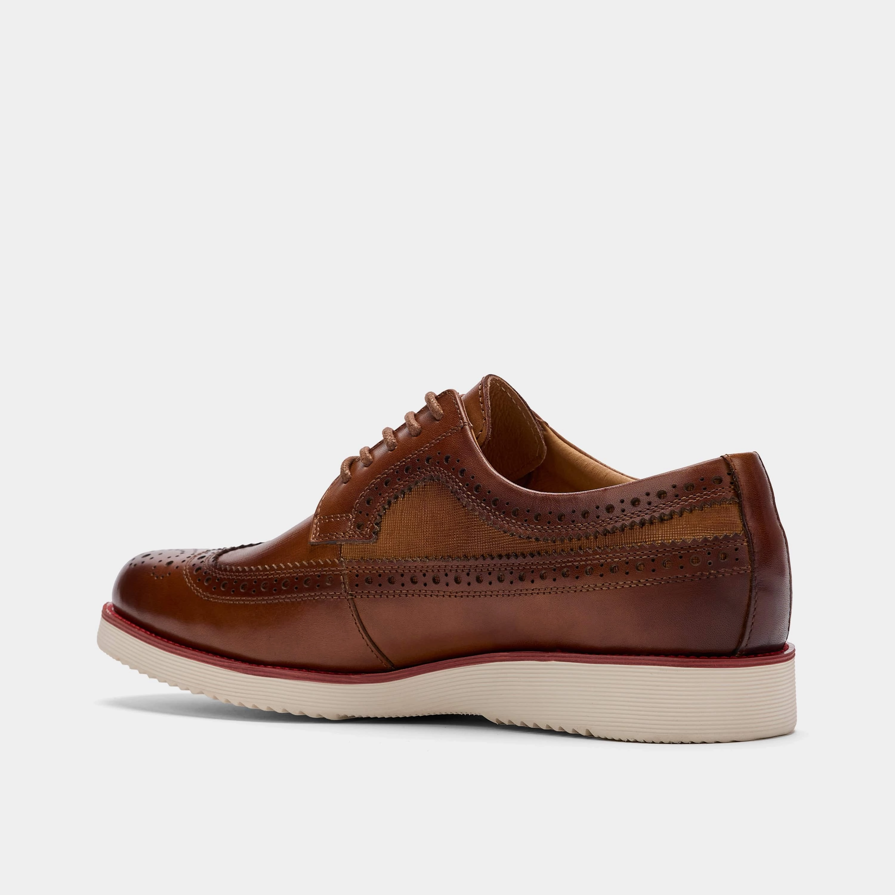Alexander Cognac Leather Longwing Sneakers Ae Dress Shoes