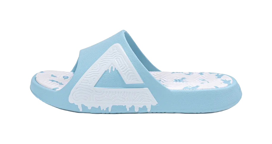 Boots Slippers PEAK Tai Ji1.0 Quiet Abrasion Resistant Cushioning Slide Slippers Men's Vintage Blue