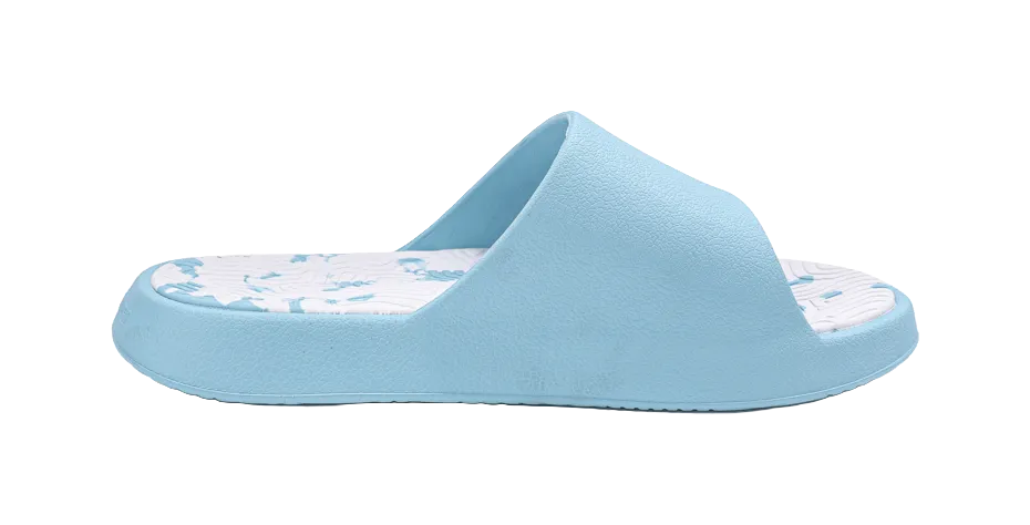 Slip In Box PEAK Tai Ji1.0 Quiet Abrasion Resistant Cushioning Slide Slippers Men's Vintage Blue