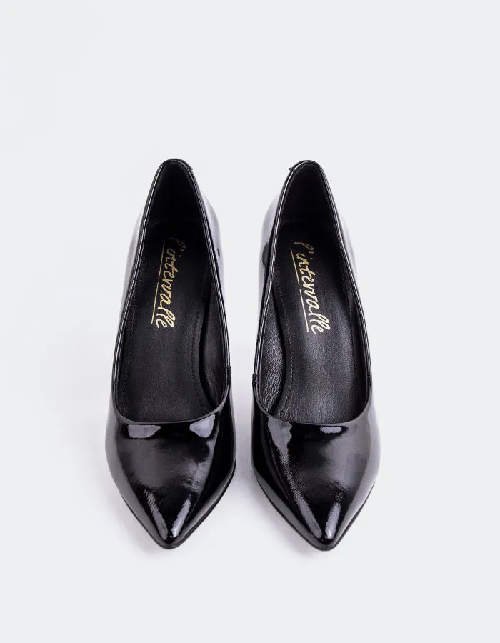 High Heel Chicks Amanda Black Patent