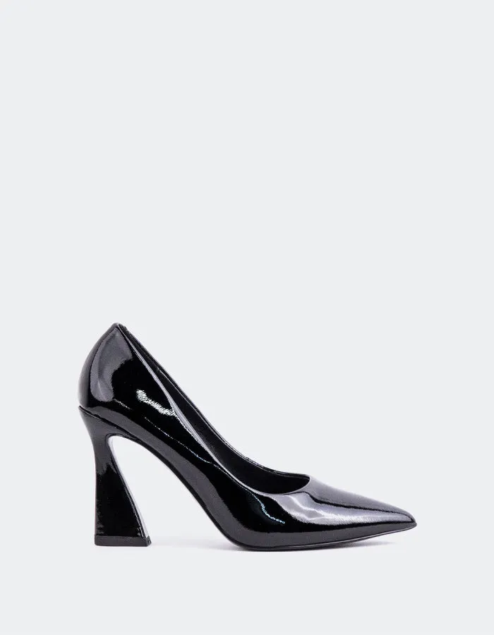 Amanda Black Patent High Heel Or High Heels