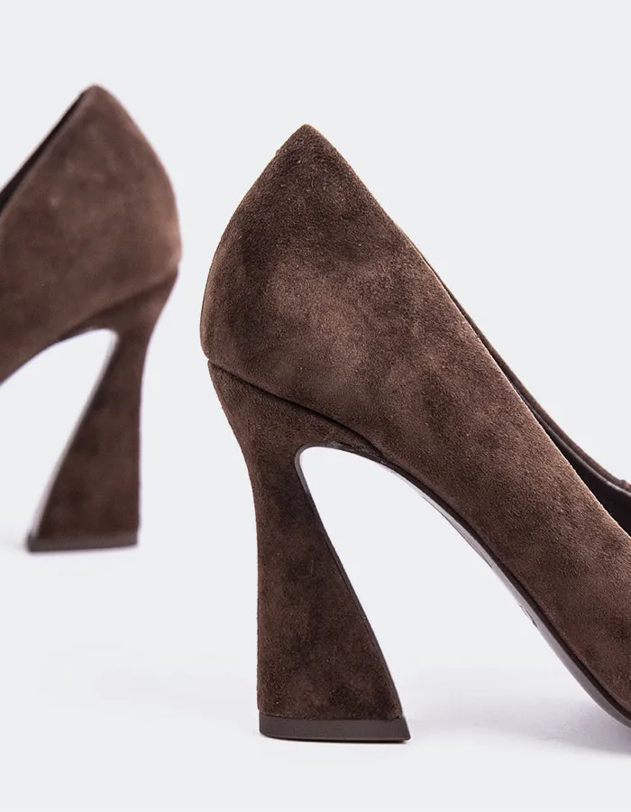 Amanda Brown Suede Platform Ankle Boots