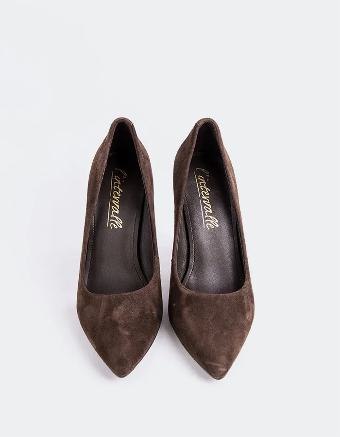 High Heels Cork Amanda Brown Suede