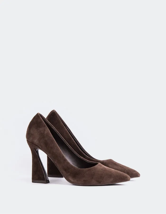 Car High Heels Amanda Brown Suede