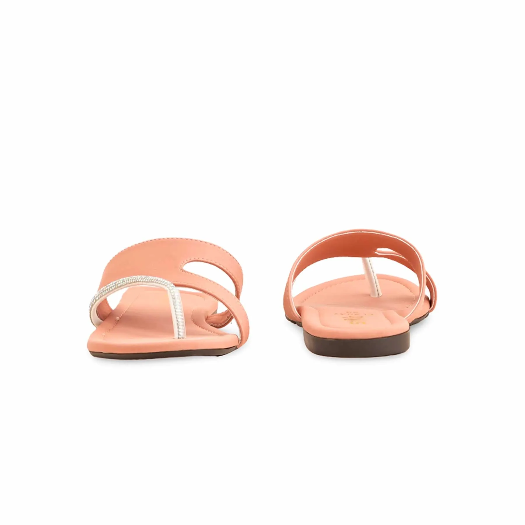 Flat Shoes Elizabeth Pink Casual Chappal For Women CL2037