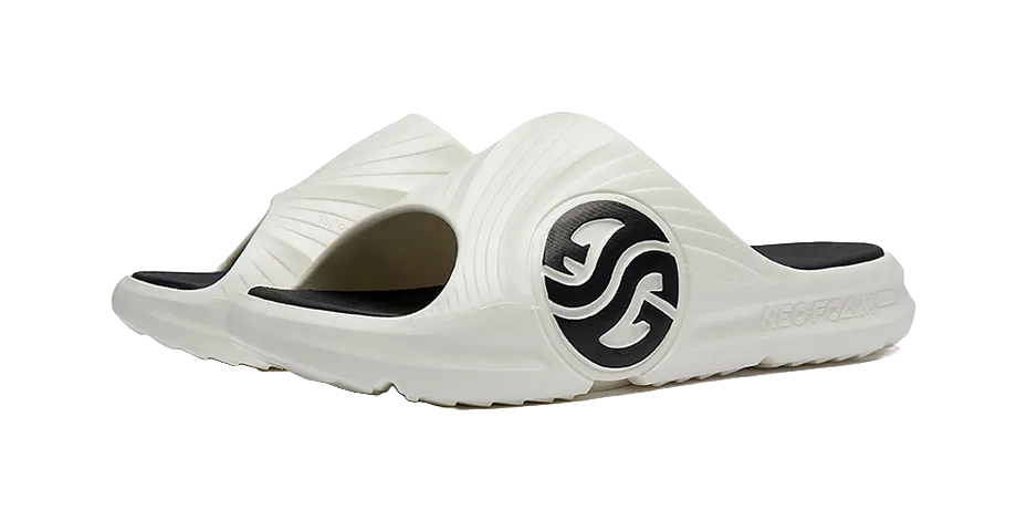 Real Glass Slippers 361 Quiet Slide Slippers Unisex White Black