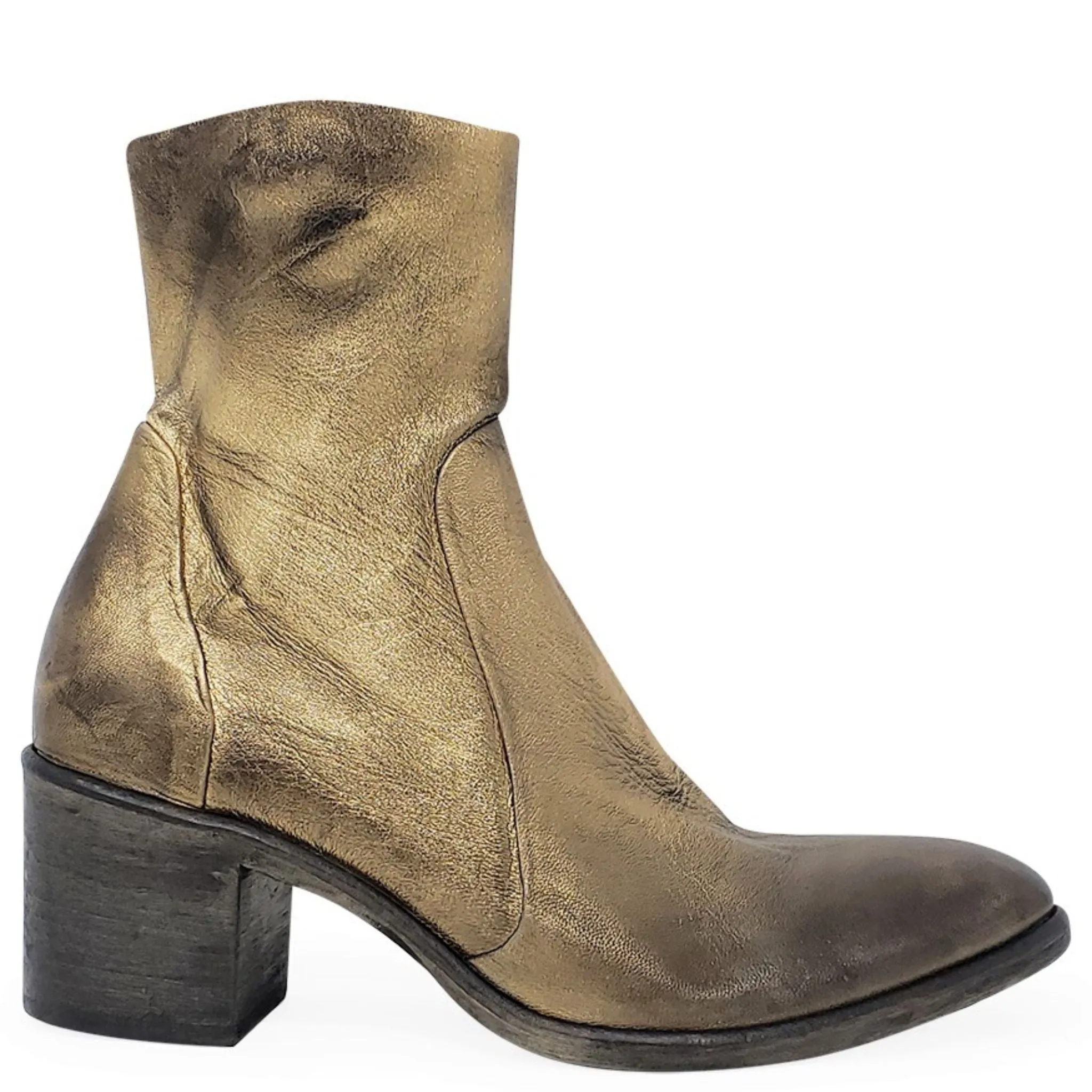 Lowa Military Boots Antique Gold Leather Ankle Boot