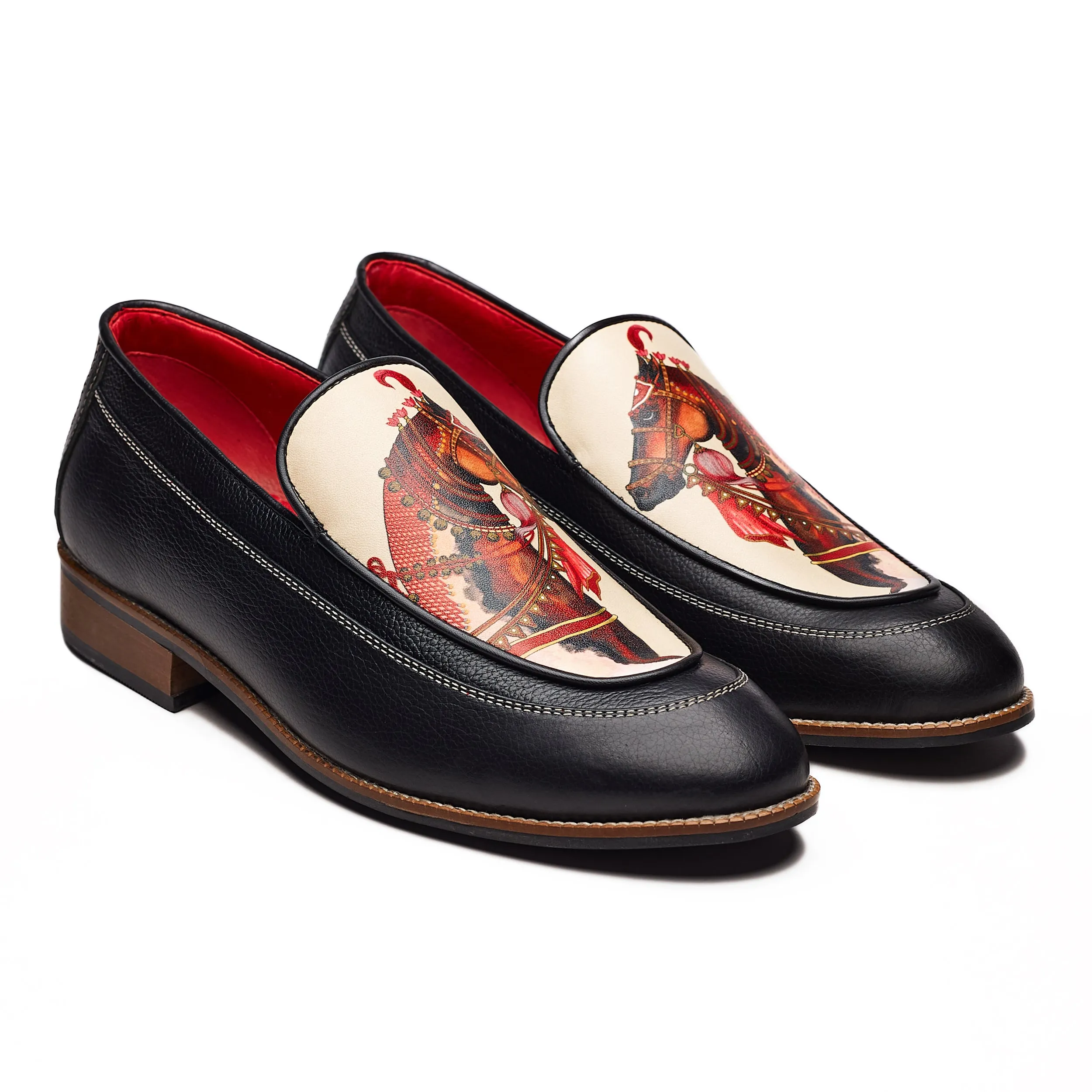 Suede Penny Loafers  (Ashva)  The Divine Steed Loafers Men