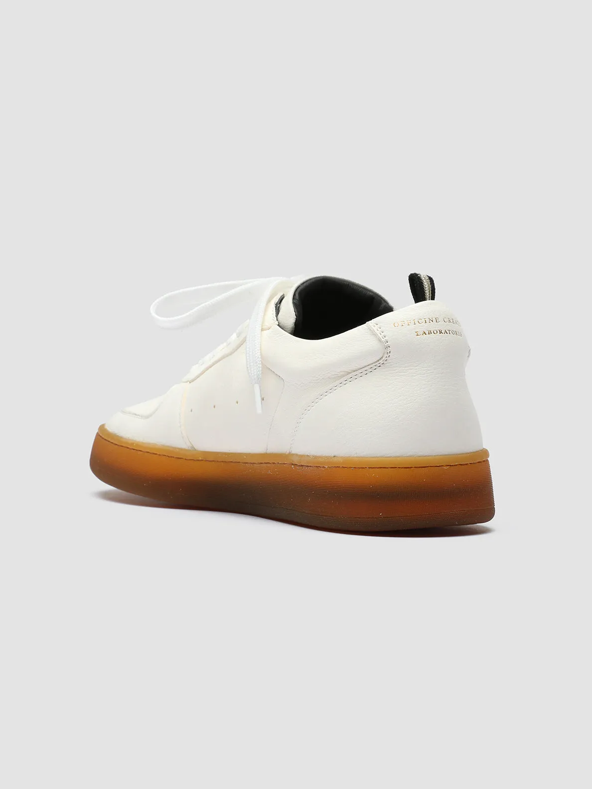 Ballerina Sneakers ASSET 001 - White Leather Sneakers