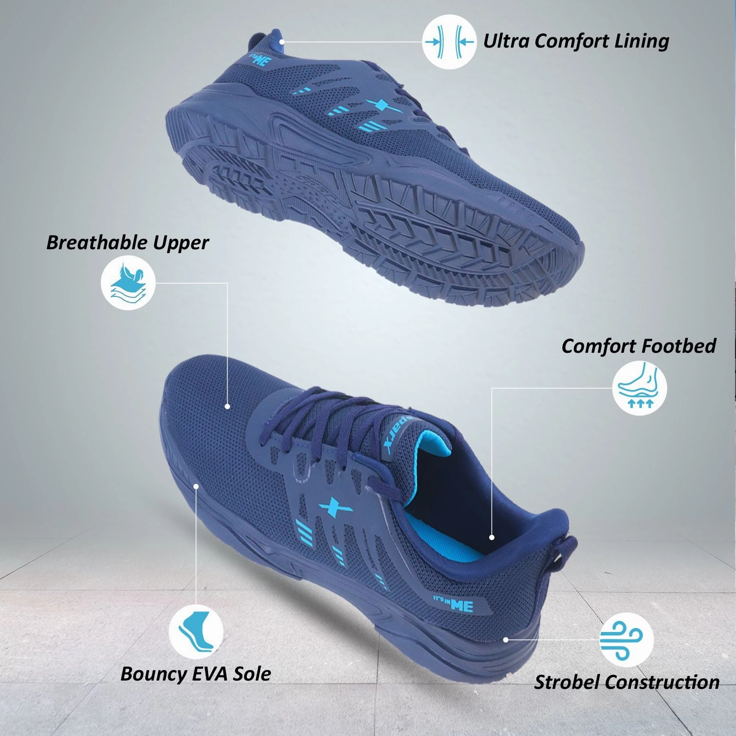 Hard Rubber Outsole Basketball Shoes Athleisure Shoes for Men SM 1043