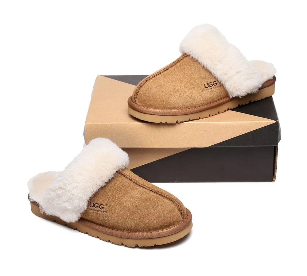 Australian Premium Sheepskin Wool Unisex Muffin Slipper Draco Slide