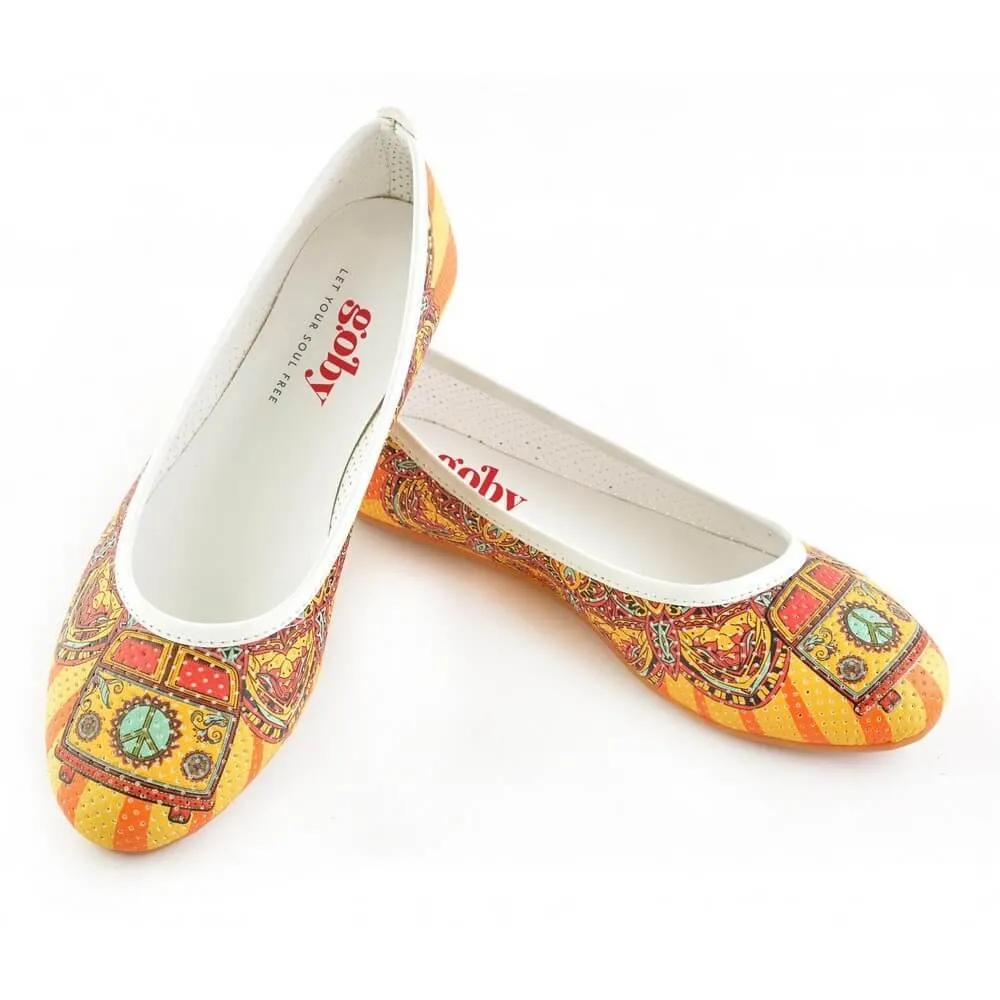 Ballerinas Shoes GRDB103 Flat Square Toe Shoes