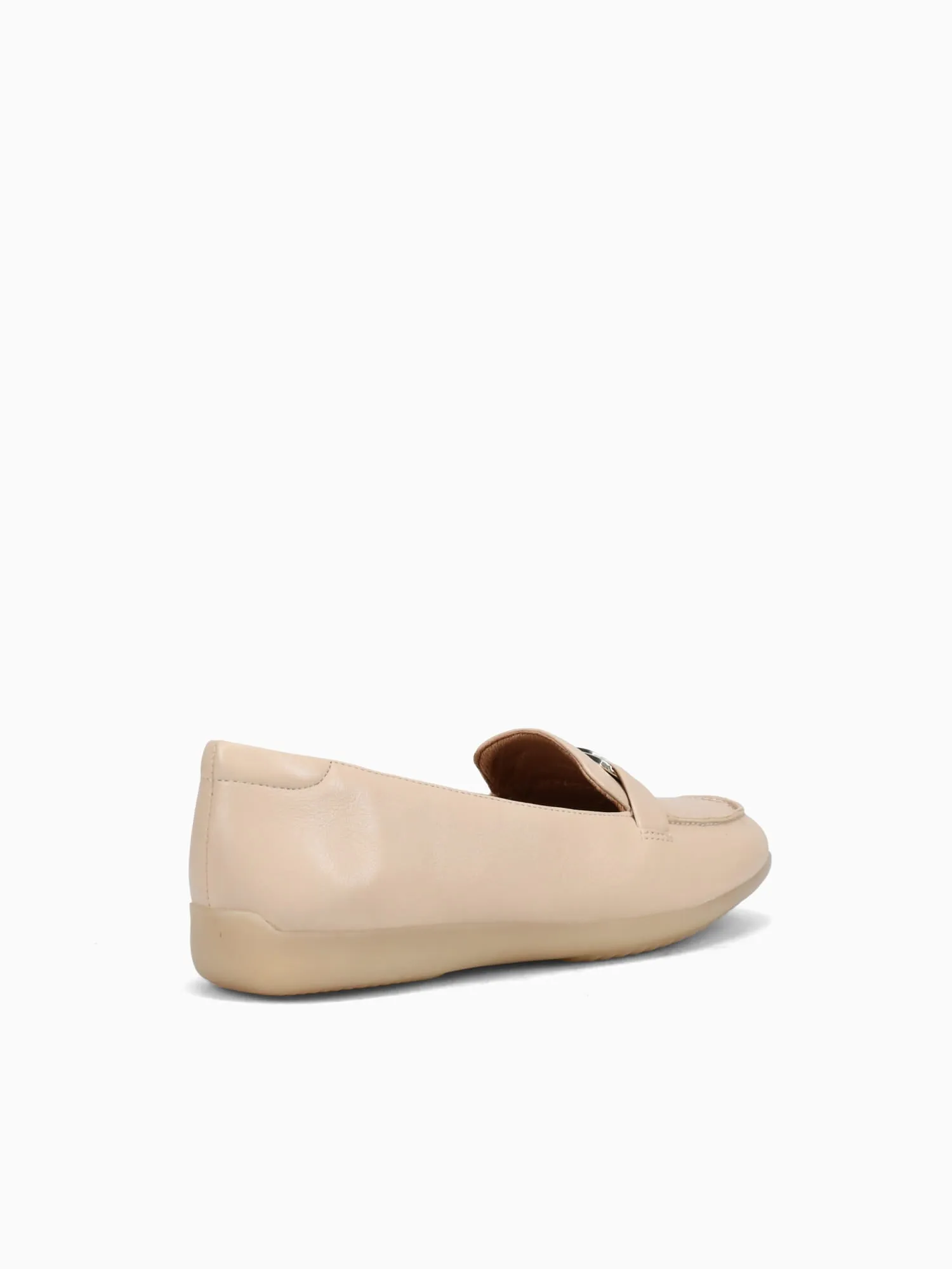 Fiona Coastal Tan Leather Sequin Loafers