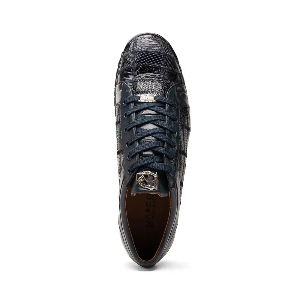 Bari Navy Silver Dress Shoe